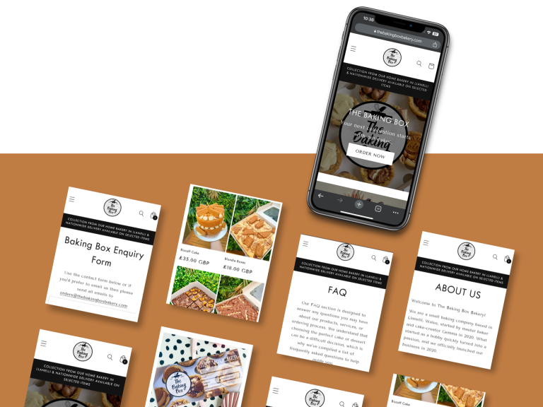 The Baking Box Llanelli by Web Design Solutions Wales